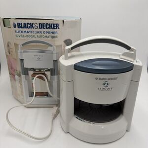 Black & Decker Lids Off Automatic Jar Opener JW200 One Easy Touch Opens Jars